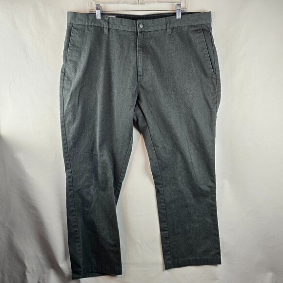 Volcom Pants Mens 40x27 Grey Chino Khaki Casual Skater True to This Corpo Class - Picture 1 of 11